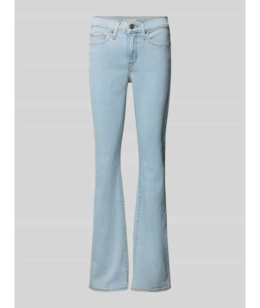 obrazek 1 Spodnie rozszerzane o kroju slim fit z 5 kieszeniami model ‘315’