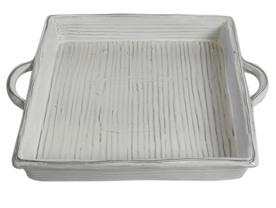 obrazek 1 Luksusowa ceramiczna taca w uchwytami w stylu prowansalskim - Virginia Casa