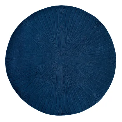 Zdjęcie Prestiżowy niebieski dywan okrągły - FOLIA ROUND NAVY 38308