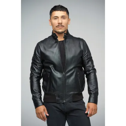 Picture Men's sheepskin leather jacket - A&A Vesa