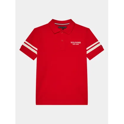 Zdjęcie Tommy Hilfiger Polo Monotype KB0KB08882 D Czerwony Regular Fit
