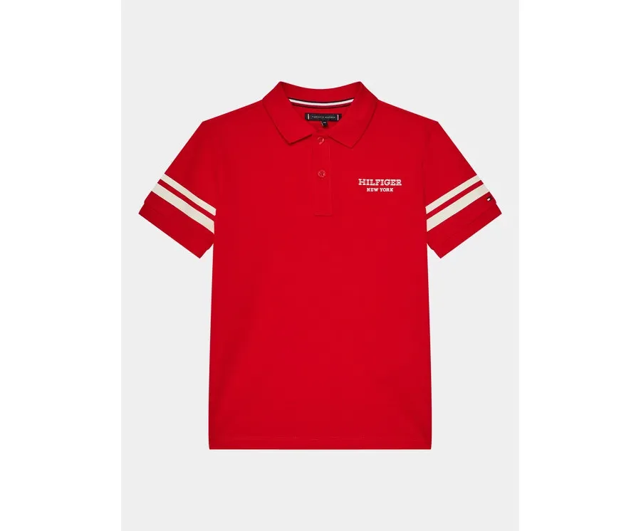 obrazek 1 Tommy Hilfiger Polo Monotype KB0KB08882 D Czerwony Regular Fit