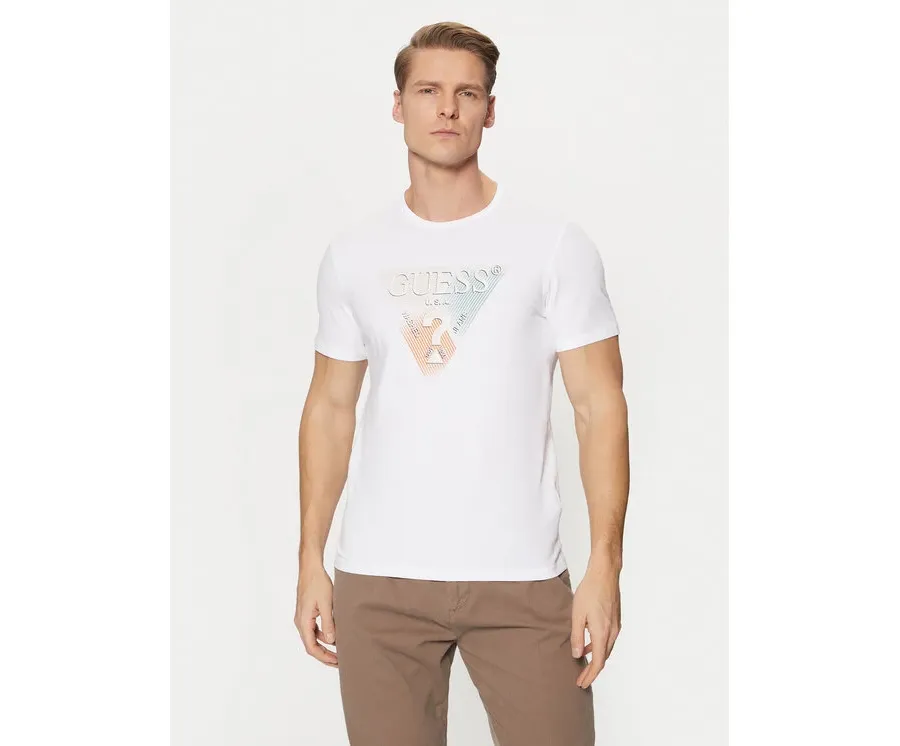 obrazek 1 Guess T-Shirt M5RI14 J1314 Biały Slim Fit