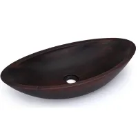 Picture Unique 60 cm ORION WENGE washbasin, glossy, natural varnish