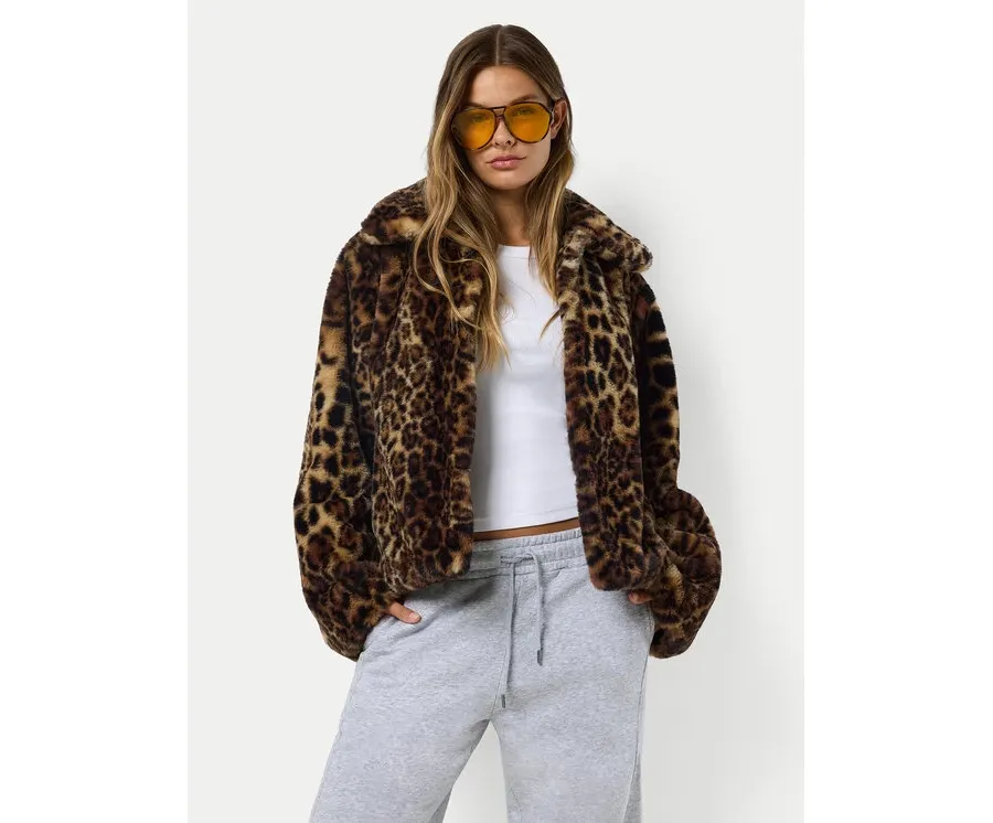 obrazek 1 Noisy May Futro Eve 27033519 Brązowy Regular Fit