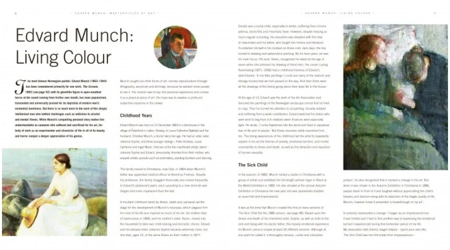 obrazek 4 Książka Edvard Munch - Arcydzieła sztuki  - Flame Tree Publishing