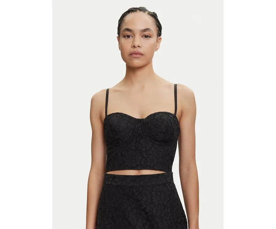 obrazek 1 Guess Top W5YH42 WHD00 Czarny Regular Fit