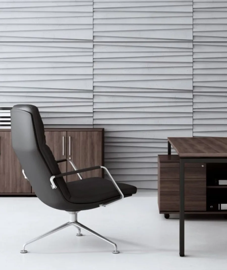 obrazek 1 120x60 cm VT - PB04 (BS śnieżno biały) ŻALUZJE - panel dekor 3D beton architektoniczny