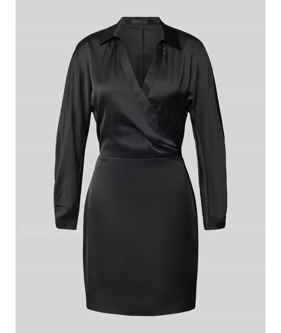 obrazek 1 Sukienka o długości do kolan z wykładanym kołnierzem model ‘TANYA’