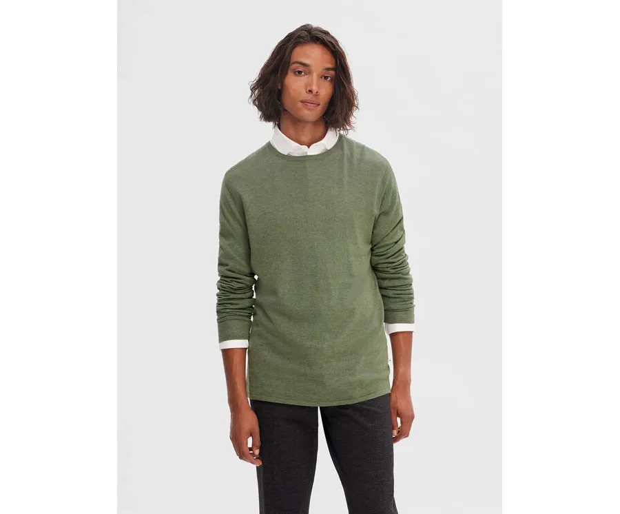 obrazek 1 Selected Homme Sweter 16079774 Zielony Regular Fit