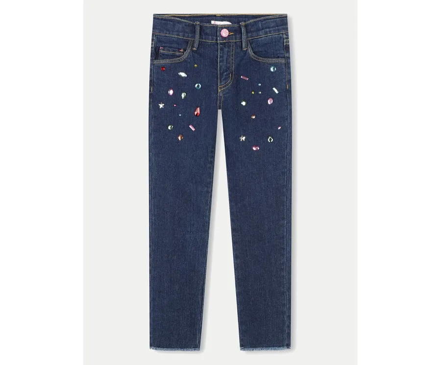 obrazek 1 Billieblush Jeansy U20452 Niebieski Slim Fit