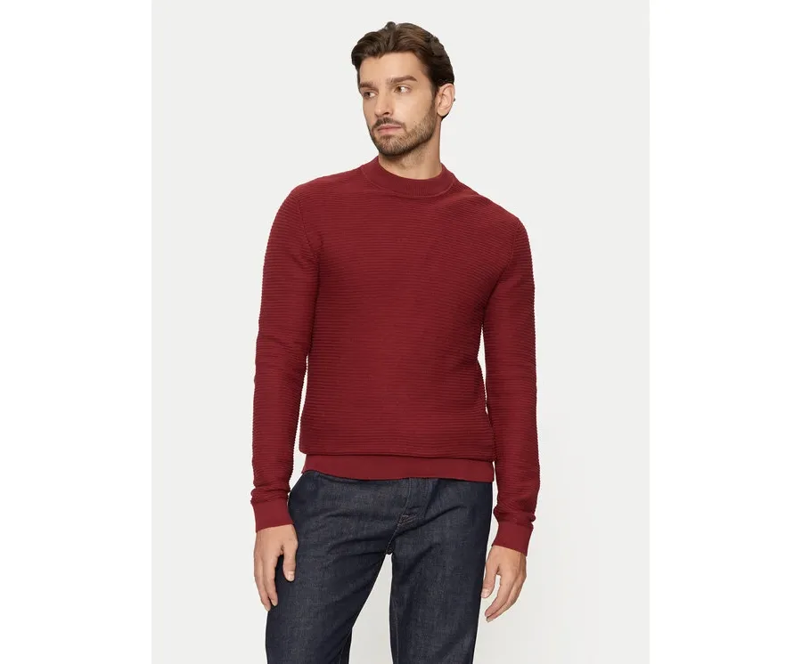 obrazek 1 Selected Homme Sweter Tion 16095640 Czerwony Regular Fit