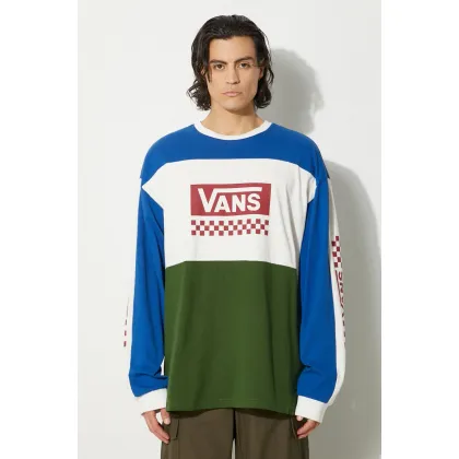 Zdjęcie Vans longsleeve bawełniany Premium Classics LX Branded Panel z nadrukiem VN000K2KBXU1