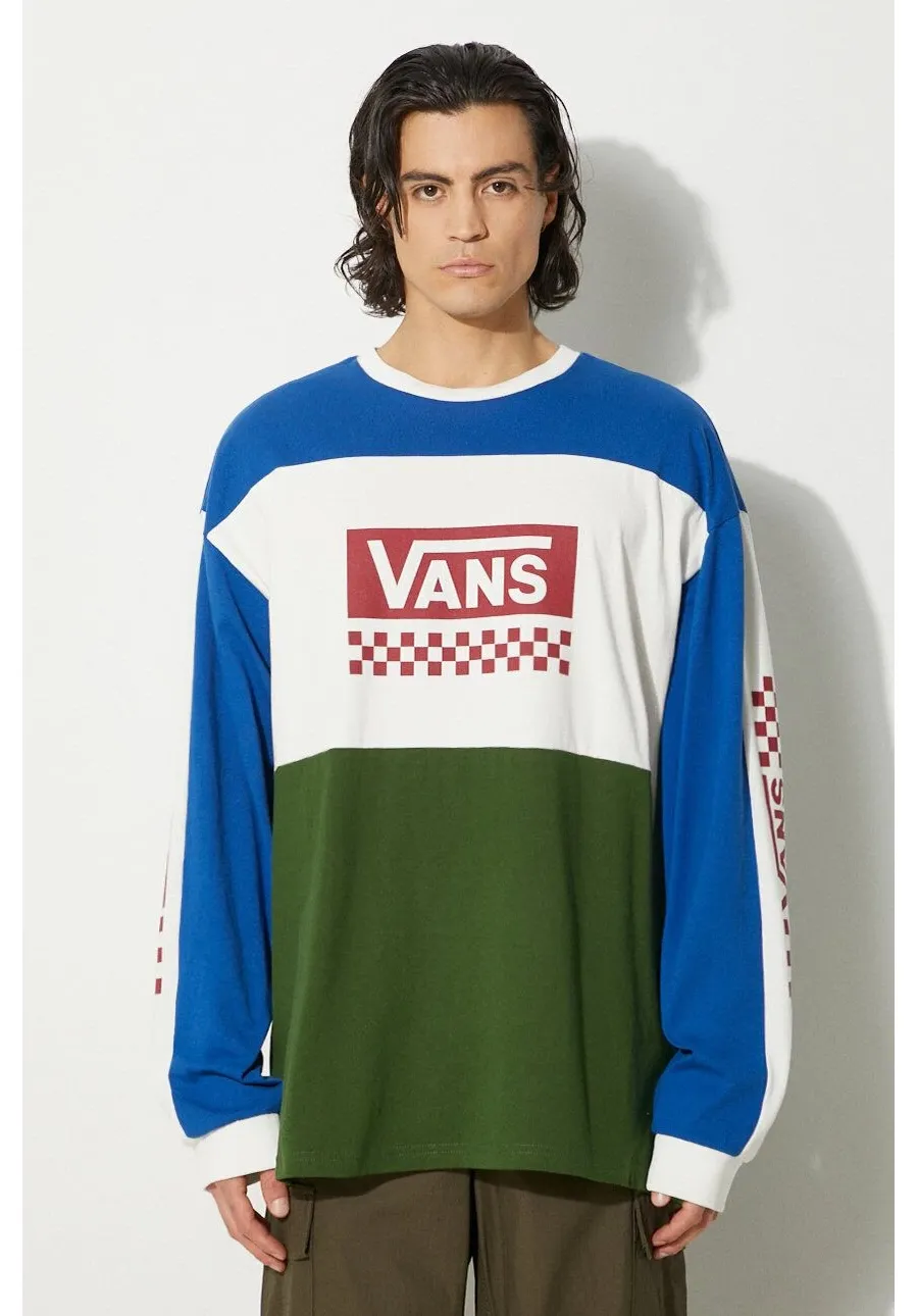 obrazek 1 Vans longsleeve bawełniany Premium Classics LX Branded Panel z nadrukiem VN000K2KBXU1