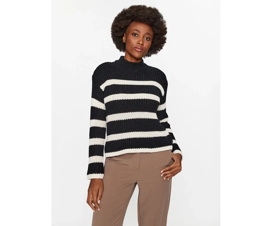 obrazek 1 Vero Moda Sweter 10293683 Czarny Regular Fit