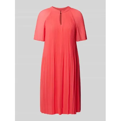 Zdjęcie Sukienka o długości do kolan z wiskozy z wycięciem w kształcie łezki