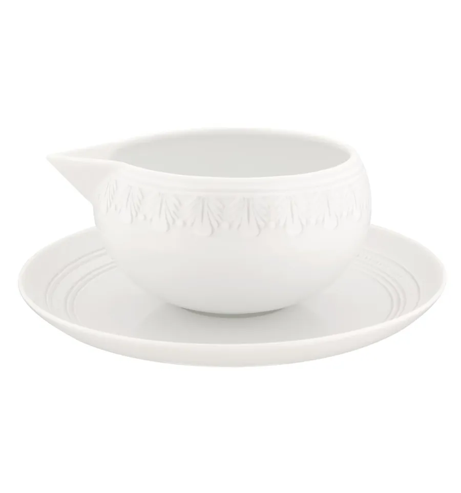 obrazek 1 Sosjerka z podstawką Ornament z białym reliefowym ornamentem - Vista Alegre