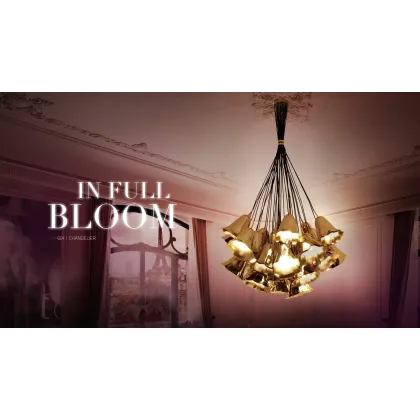 Picture Luxurious chandelier in the shape of lily flowers - Koket