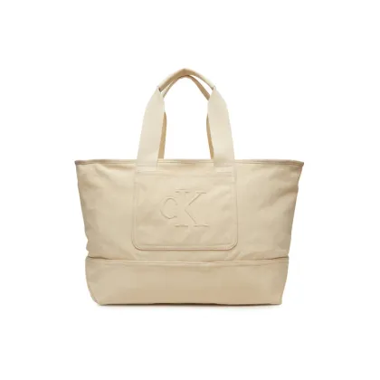 Zdjęcie Calvin Klein Jeans Torebka Pocket Canvas Zip Weekender LV04G3093G Écru