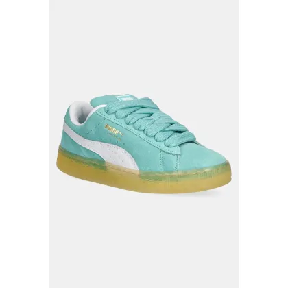 Zdjęcie Puma sneakersy skórzane Suede XL kolor turkusowy 395205