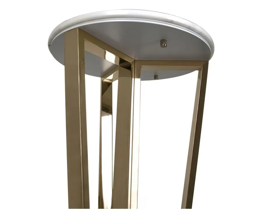 obrazek 2 Zjawiskowy stolik kawowy Victoria - połączenie mosiądzu i marmuru