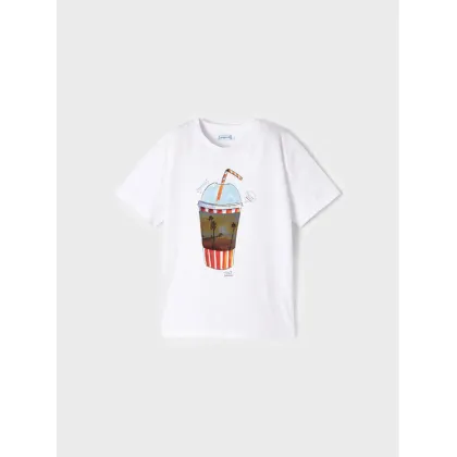 Zdjęcie Mayoral T-Shirt 3014 Biały Regular Fit