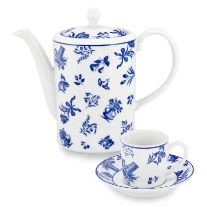 Picture Porcelain coffee set from the Chintz Azul collection - Vista Alegre