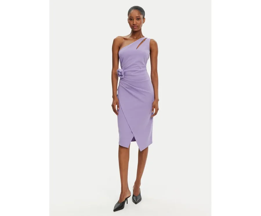 obrazek 1 Rinascimento Sukienka koktajlowa CFC0122878003 Fioletowy Regular Fit