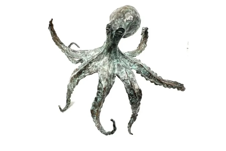 obrazek 2 Gustowna figurka z brązu "Ośmiornica" - stylowy prezent na różne okazje