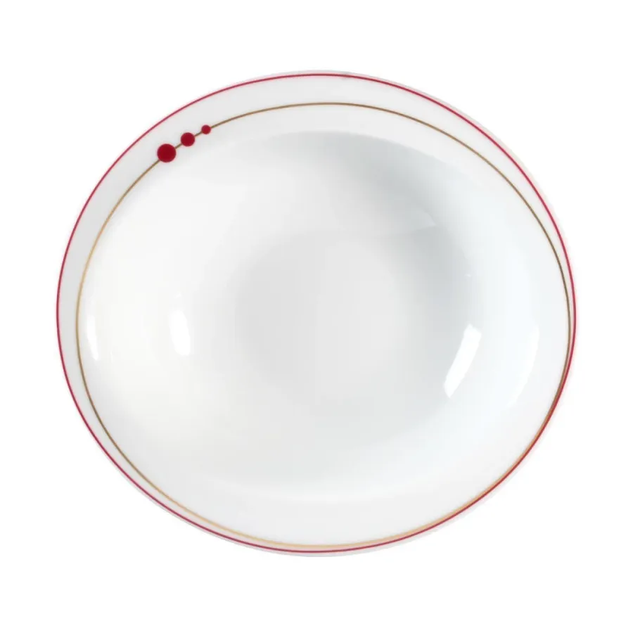 obrazek 2 Porcelanowa owalna mała miska deserowa 17x16 cm w stylu nowoczesnym - Seltmann Weiden