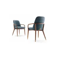 Picture Italian chair with armrests, made of the highest quality materials - Ulivi Salotti