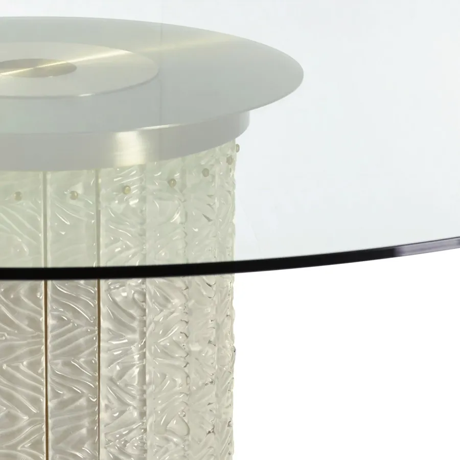 obrazek 2 Genialny okrągły stół jadalniany z metalową konstrukcją  H.75xDia.160 cm