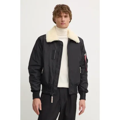 Zdjęcie Alpha Industries kurtka bomber męski kolor czarny zimowa