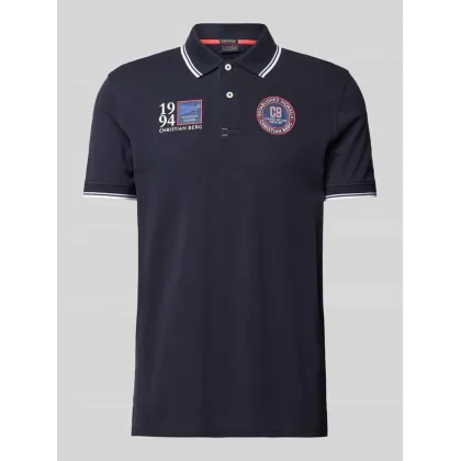 Zdjęcie Koszulka polo o kroju regular fit z naszywkami z logo