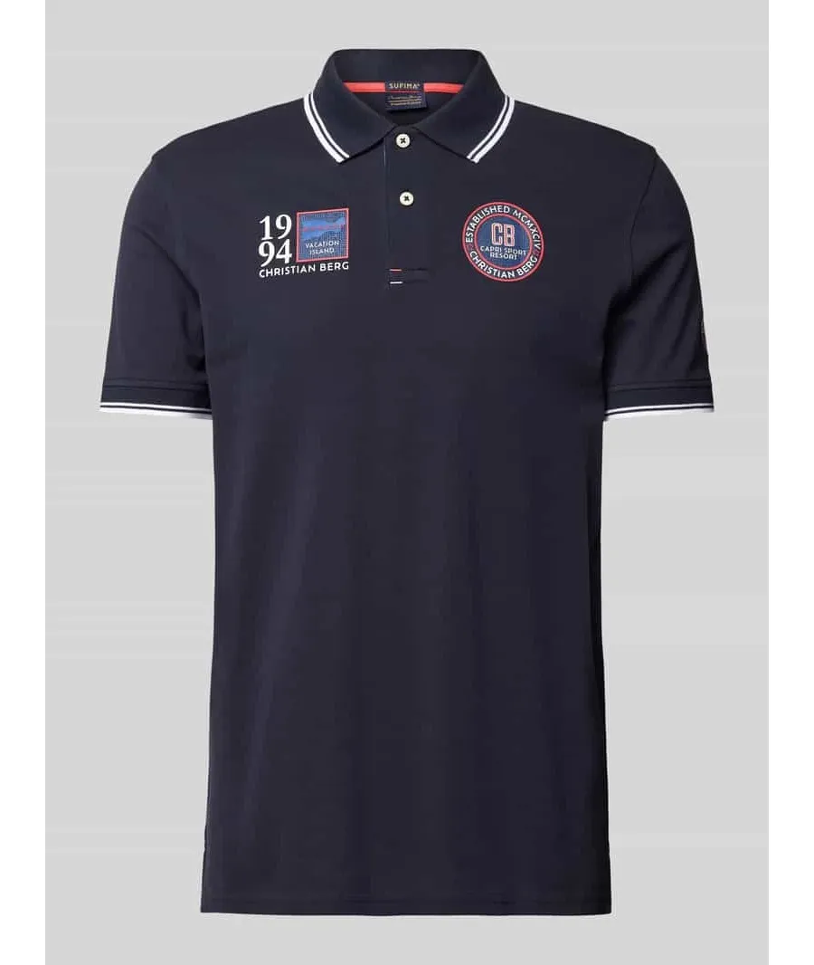 obrazek 1 Koszulka polo o kroju regular fit z naszywkami z logo