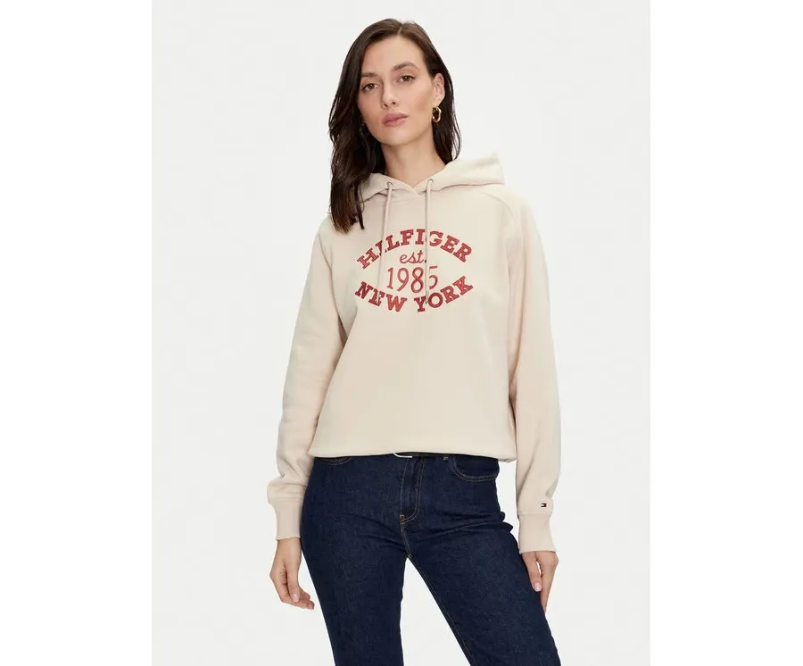 obrazek 1 Tommy Hilfiger Bluza Varsity WW0WW42098 Beżowy Regular Fit