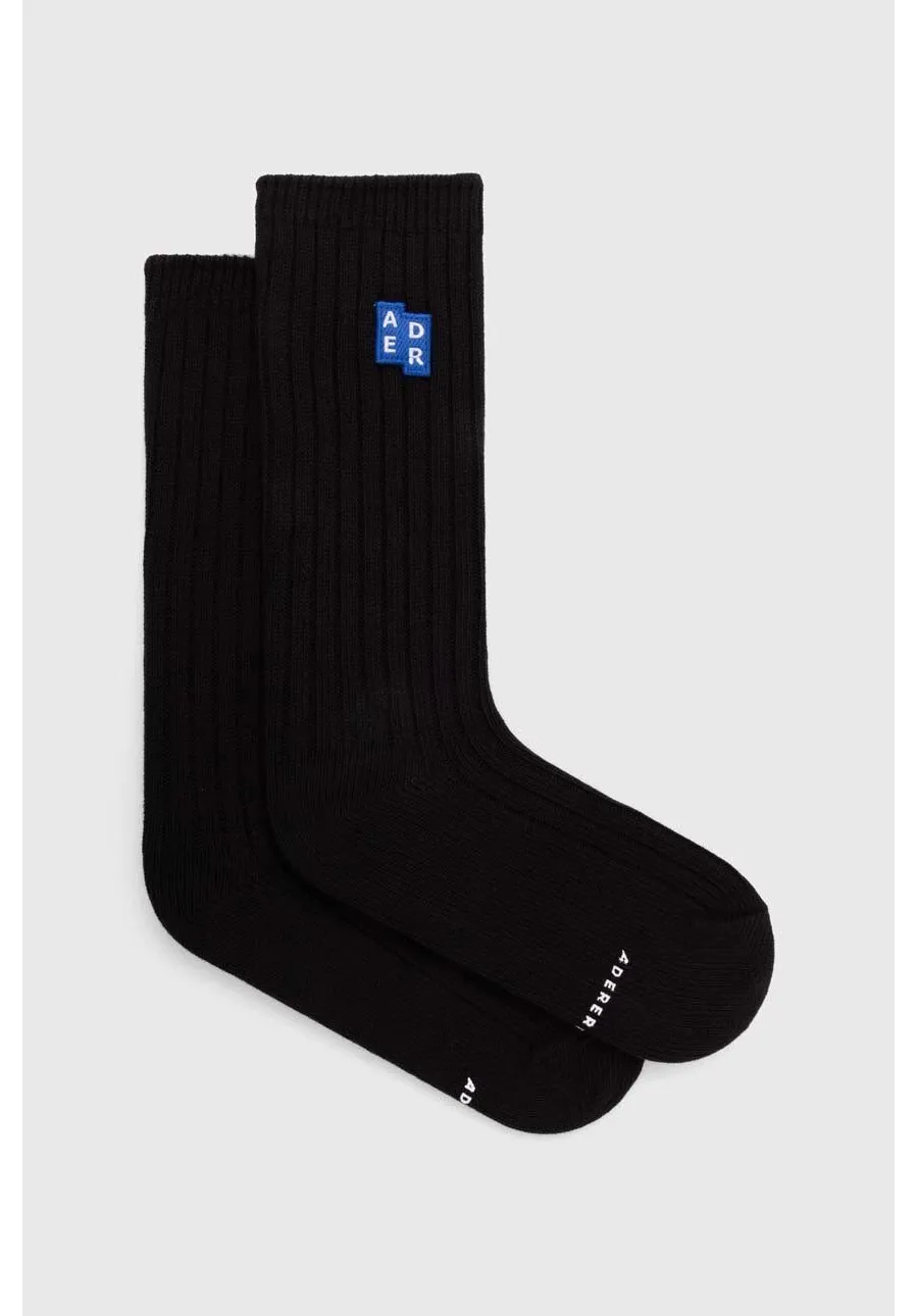 obrazek 1 Ader Error skarpetki TRS Tag Socks męskie kolor czarny BMSGFYAC0301