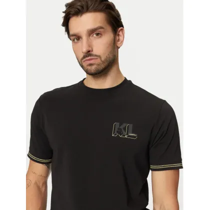 Zdjęcie KARL LAGERFELD T-Shirt 755463 551235 Czarny Regular Fit