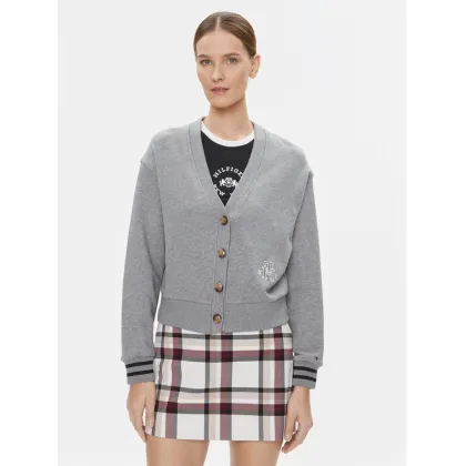 Zdjęcie Tommy Hilfiger Kardigan Varsity WW0WW39141 Szary Regular Fit