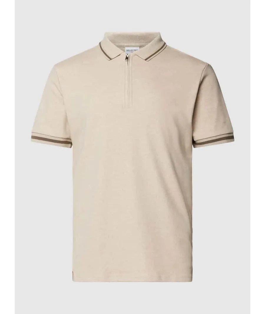 obrazek 1 Koszulka polo o kroju slim fit z detalem z logo model ‘TOULOUSE’