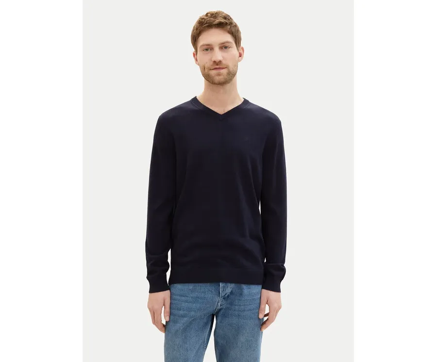 obrazek 1 Tom Tailor Sweter 1038427 Granatowy Regular Fit