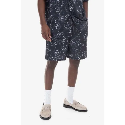 Zdjęcie Han Kjøbenhavn szorty Chrome Tribal Printed Track Shorts męskie kolor czarny M.132503-BLACK