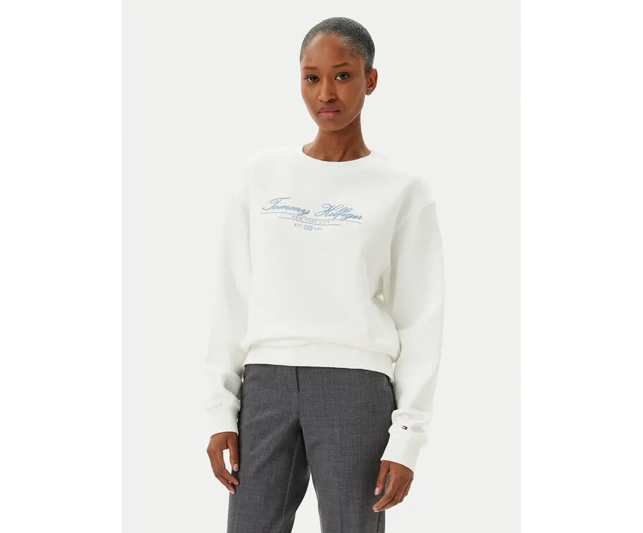 obrazek 1 Tommy Hilfiger Bluza WW0WW45430 Écru Regular Fit