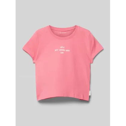 Zdjęcie T-shirt z nadrukiem ze sloganem