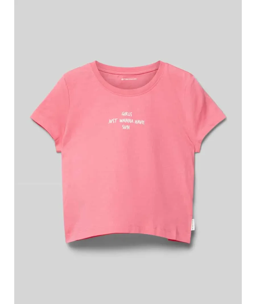 obrazek 1 T-shirt z nadrukiem ze sloganem