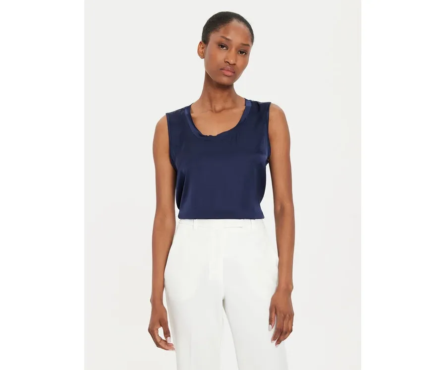 obrazek 1 ViCOLO Bluzka TB0038 Granatowy Regular Fit