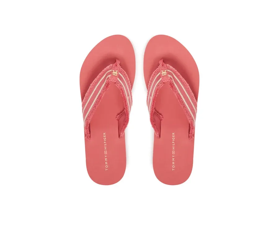 obrazek 1 Tommy Hilfiger Japonki TH Webbing Beach Sandal FW0FW08739 Koralowy