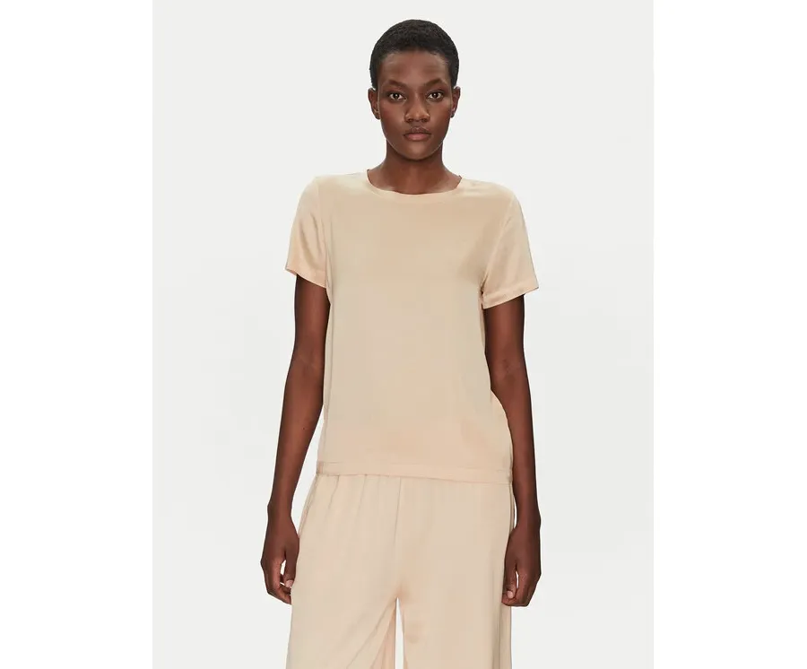 obrazek 1 ViCOLO Bluzka TD0007 Beżowy Relaxed Fit