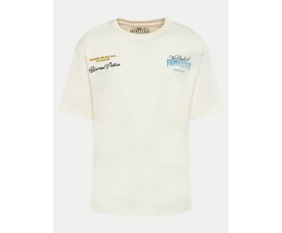 obrazek 1 Redefined Rebel T-Shirt Pedro 221166 Beżowy Regular Fit