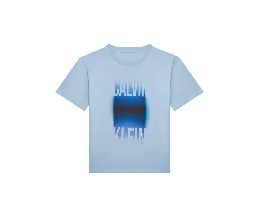 obrazek 1 Calvin Klein Jeans T-Shirt Gradient Graphic IB0IB02446 Błękitny Regular Fit